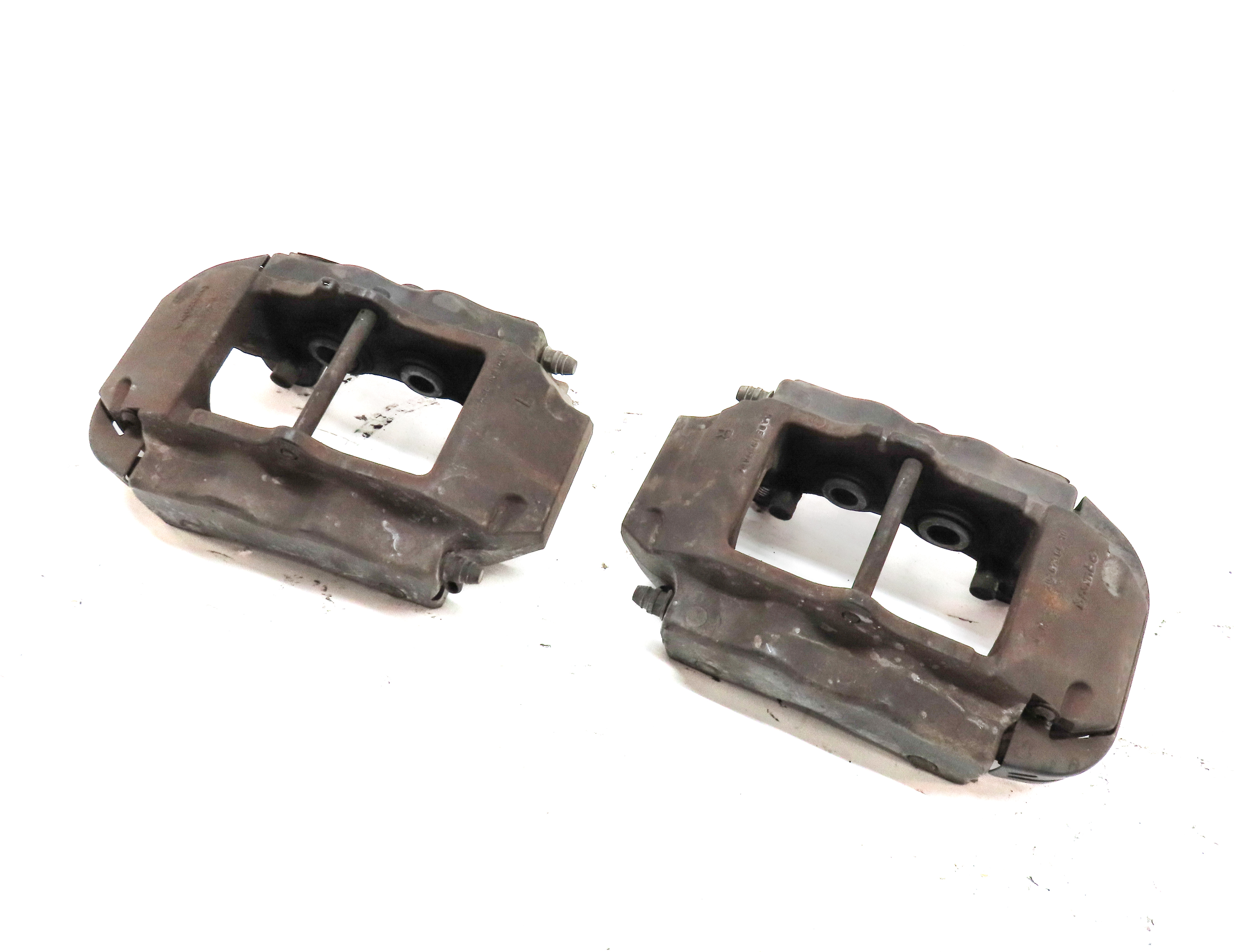 04-15 VW TOUAREG AUDI Q7 4L REAR LEFT & RIGHT ABS DISC BRAKE CALIPER SET2 BREMBO — exact item pictured